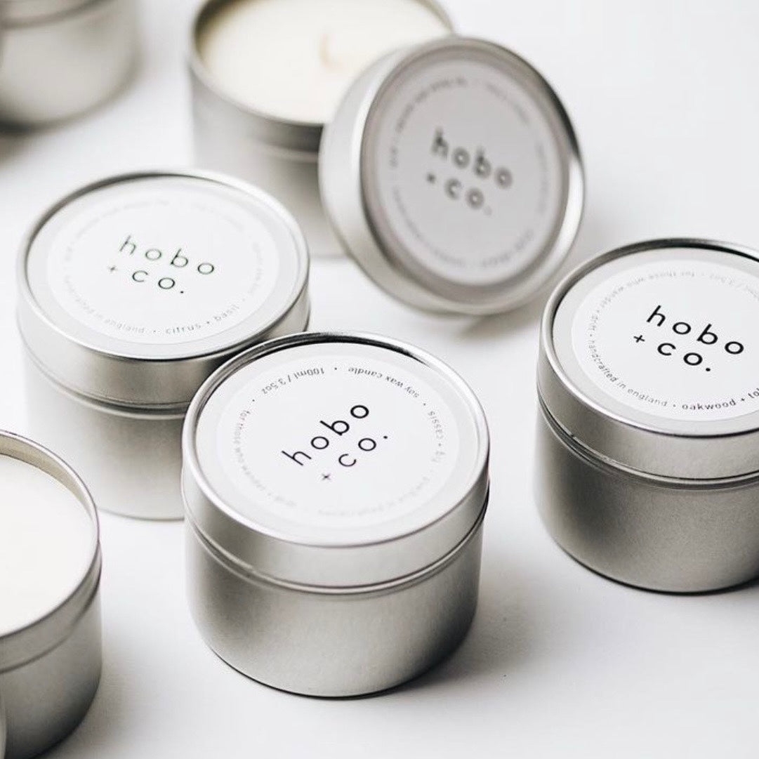 hobo + co.|英國手工香氛大豆旅行蠟燭 - 橡木 + 菸草 / 木質調
