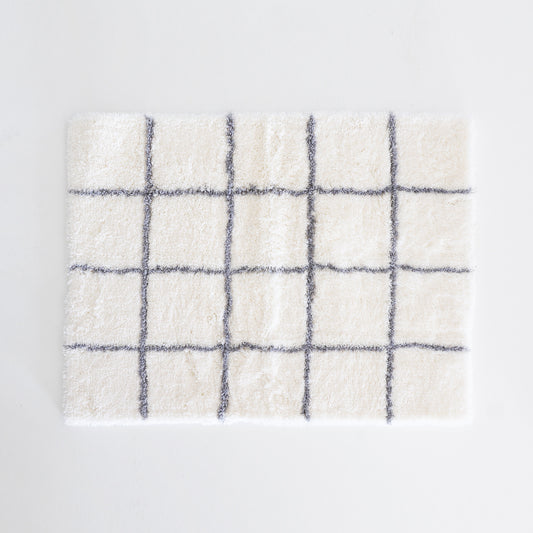 乾度良好|日本特殊纖維快乾x吸水x抗菌格子地墊 - 白