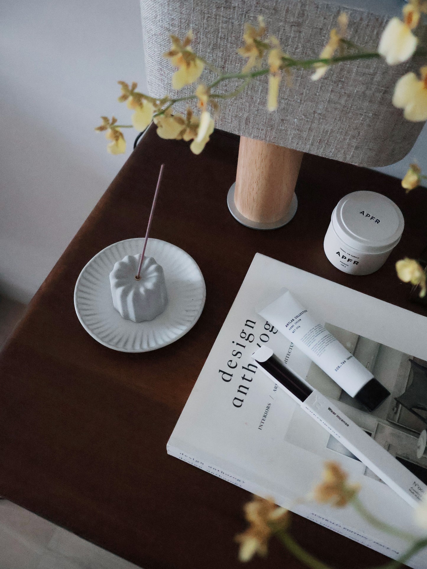 CANELÉ 法式可麗露|水泥甜點黃銅線香座・擴香石