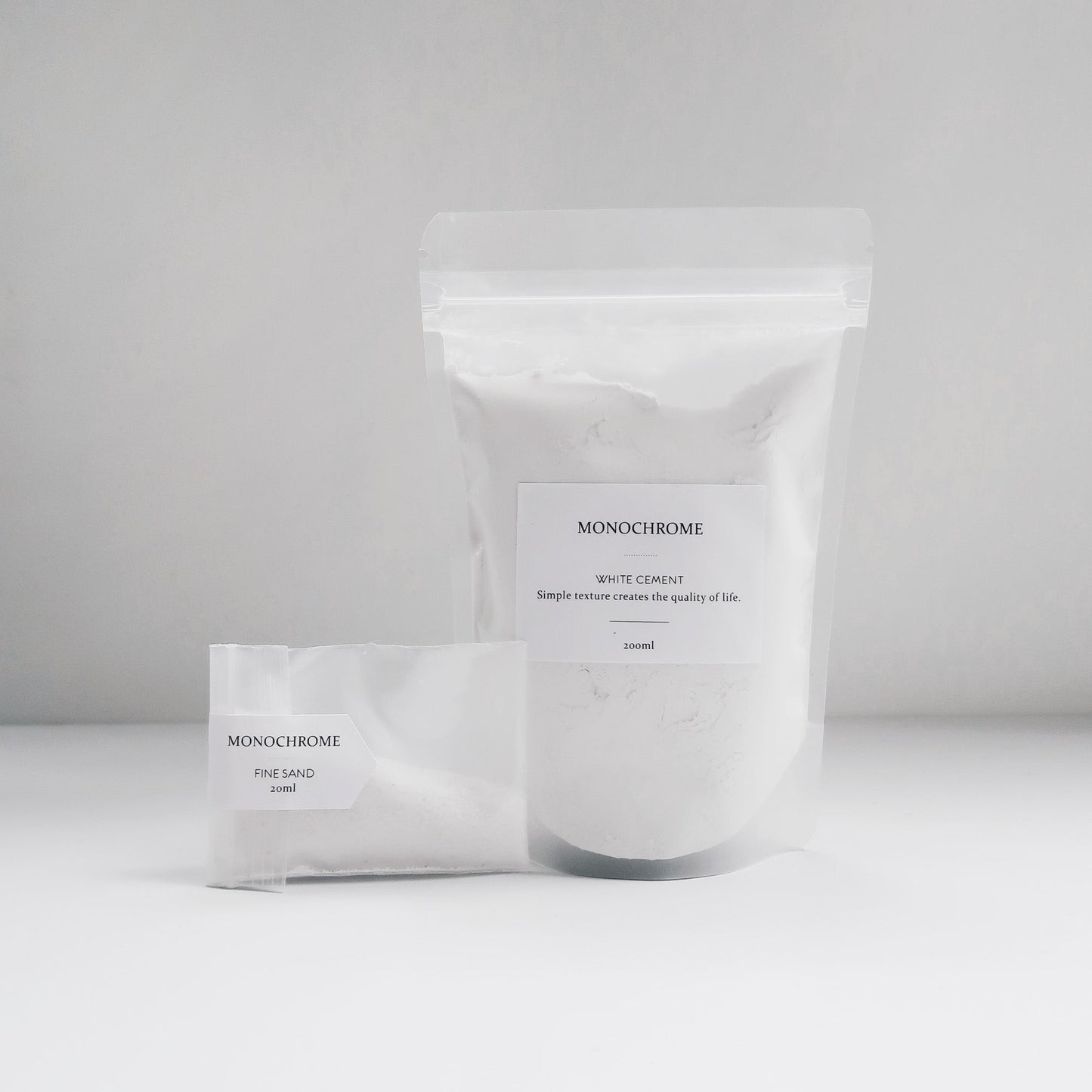 DIY KITS 手作體驗系列|白水泥&白砂材料包 - 500ml