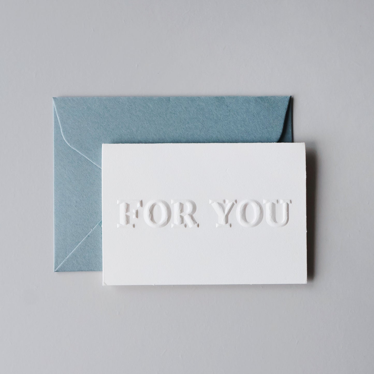 FOR YOU|限量手工凸版印刷祝福卡片 + 厚磅信封袋
