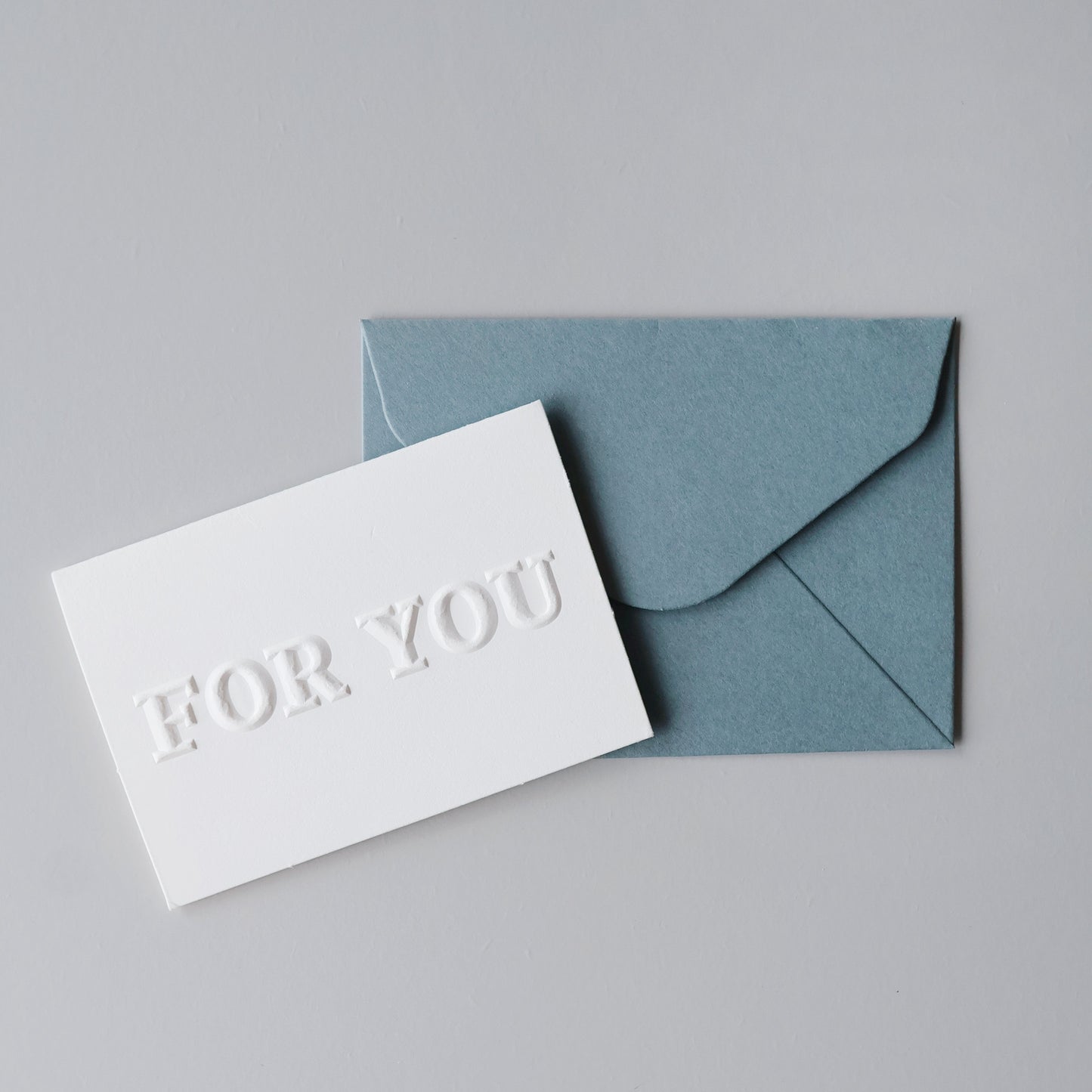 FOR YOU|限量手工凸版印刷祝福卡片 + 厚磅信封袋