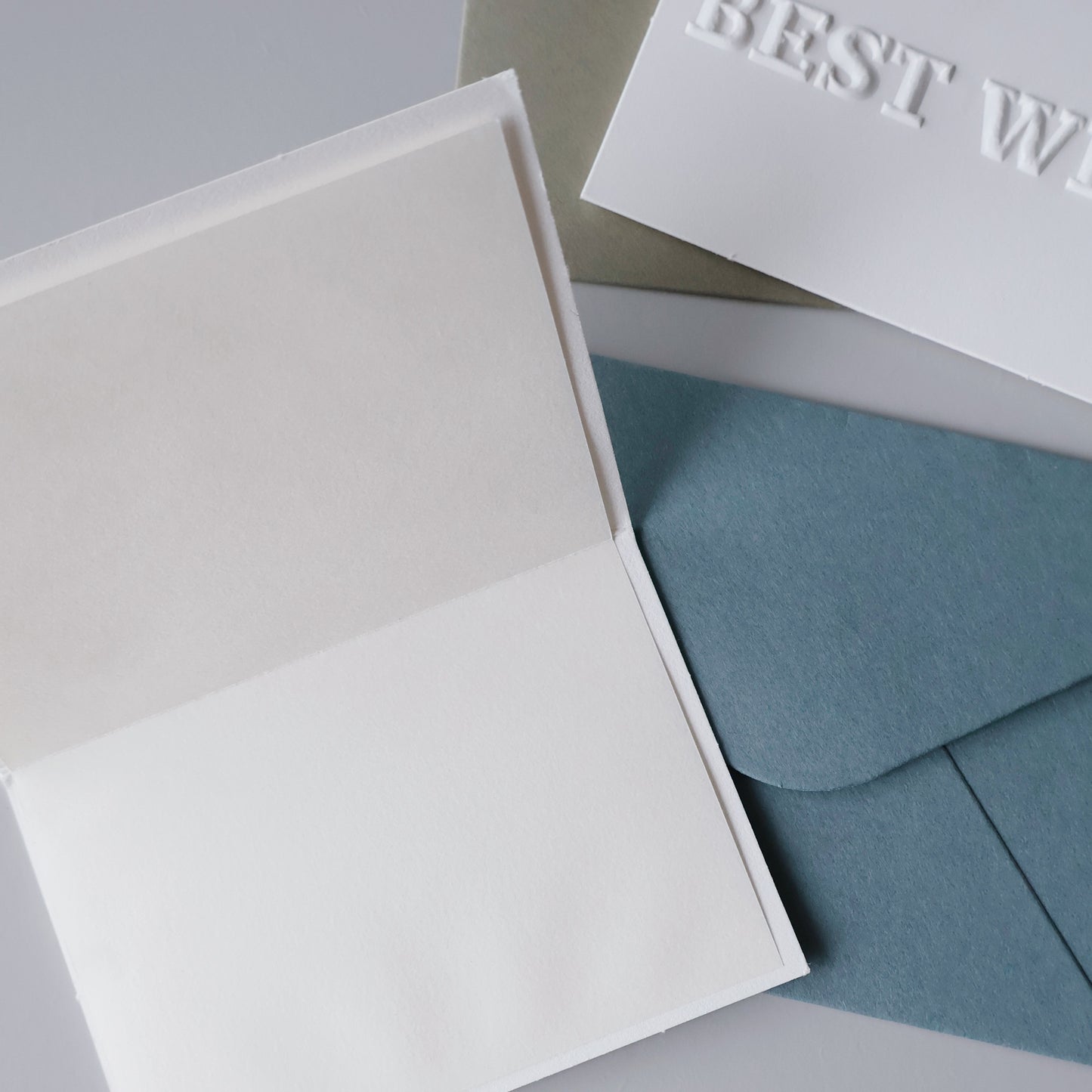 BEST WISH|限量手工凸版印刷祝福卡片 + 厚磅信封袋