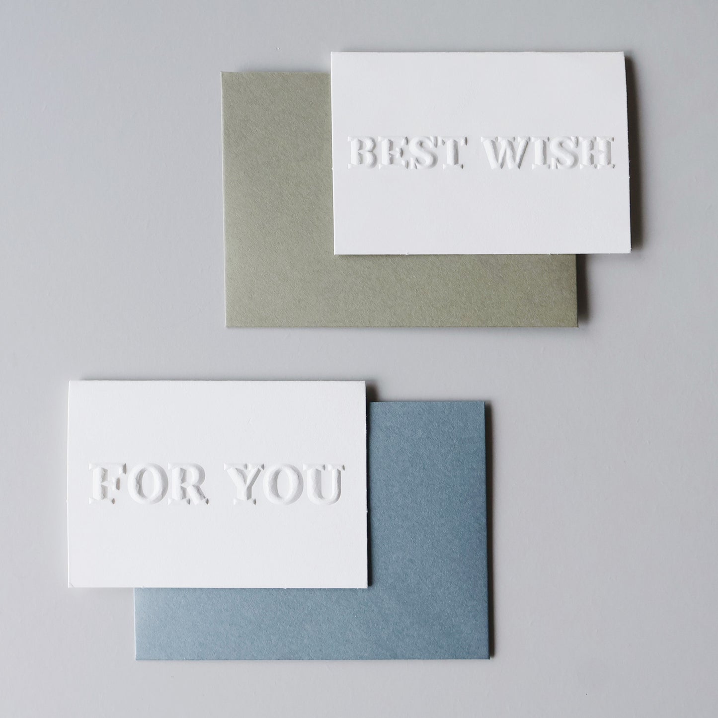 BEST WISH|限量手工凸版印刷祝福卡片 + 厚磅信封袋