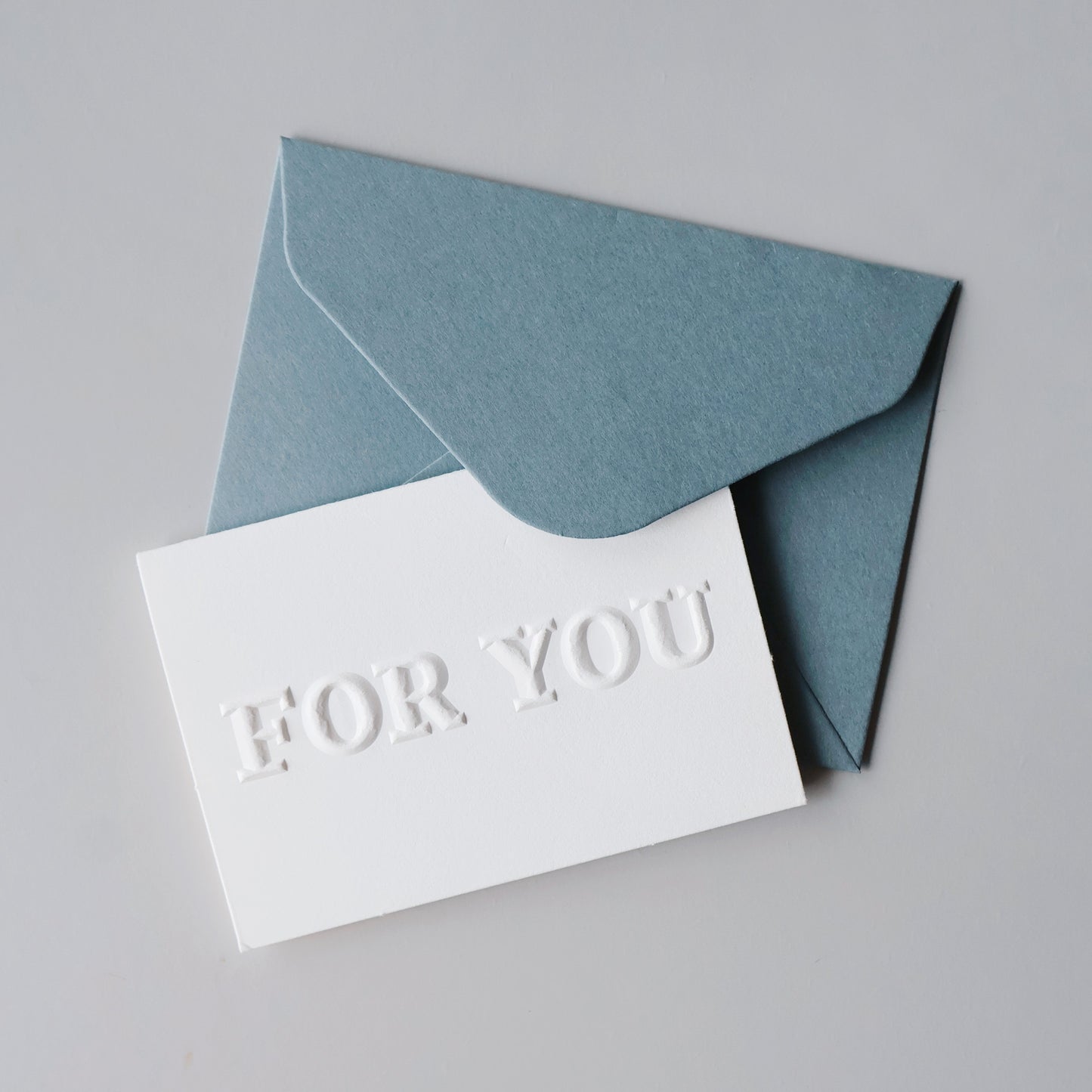 FOR YOU|限量手工凸版印刷祝福卡片 + 厚磅信封袋