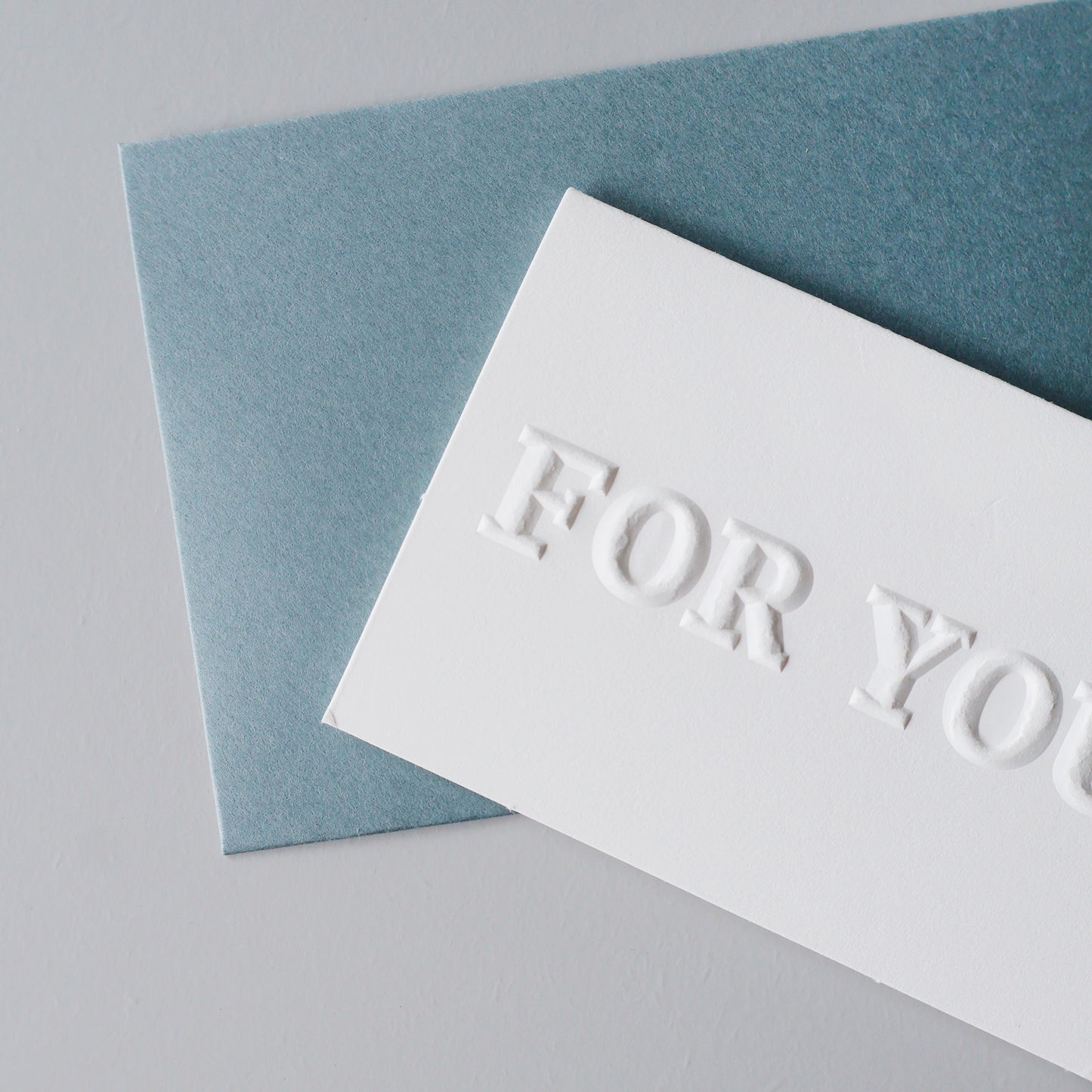 FOR YOU|限量手工凸版印刷祝福卡片 + 厚磅信封袋