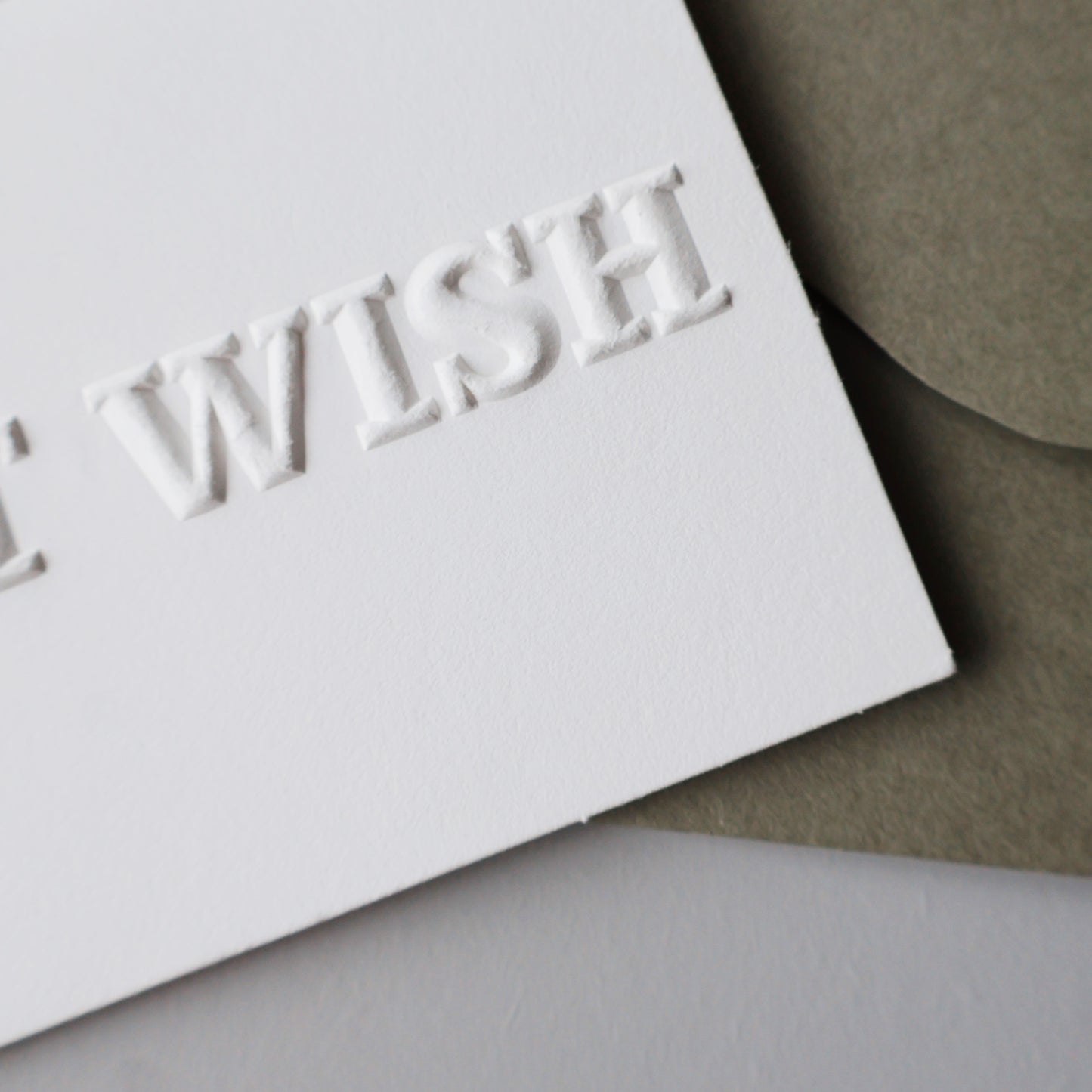 BEST WISH|限量手工凸版印刷祝福卡片 + 厚磅信封袋