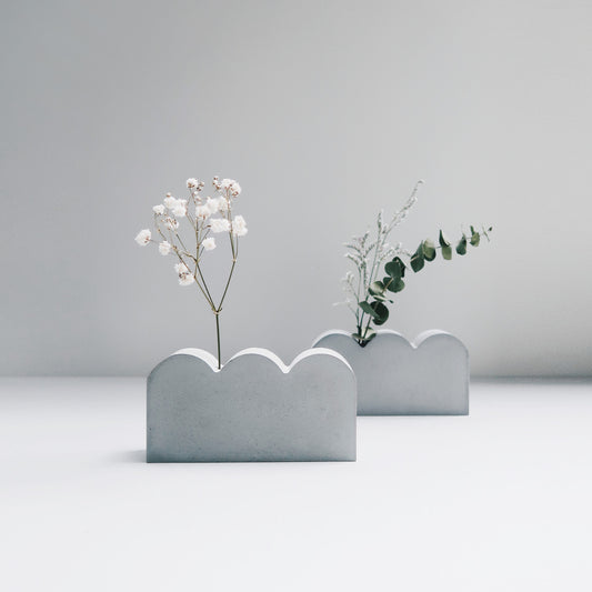 MOUNTAIN 小山|極簡山形迷霧水泥花器・擴香石・線香座