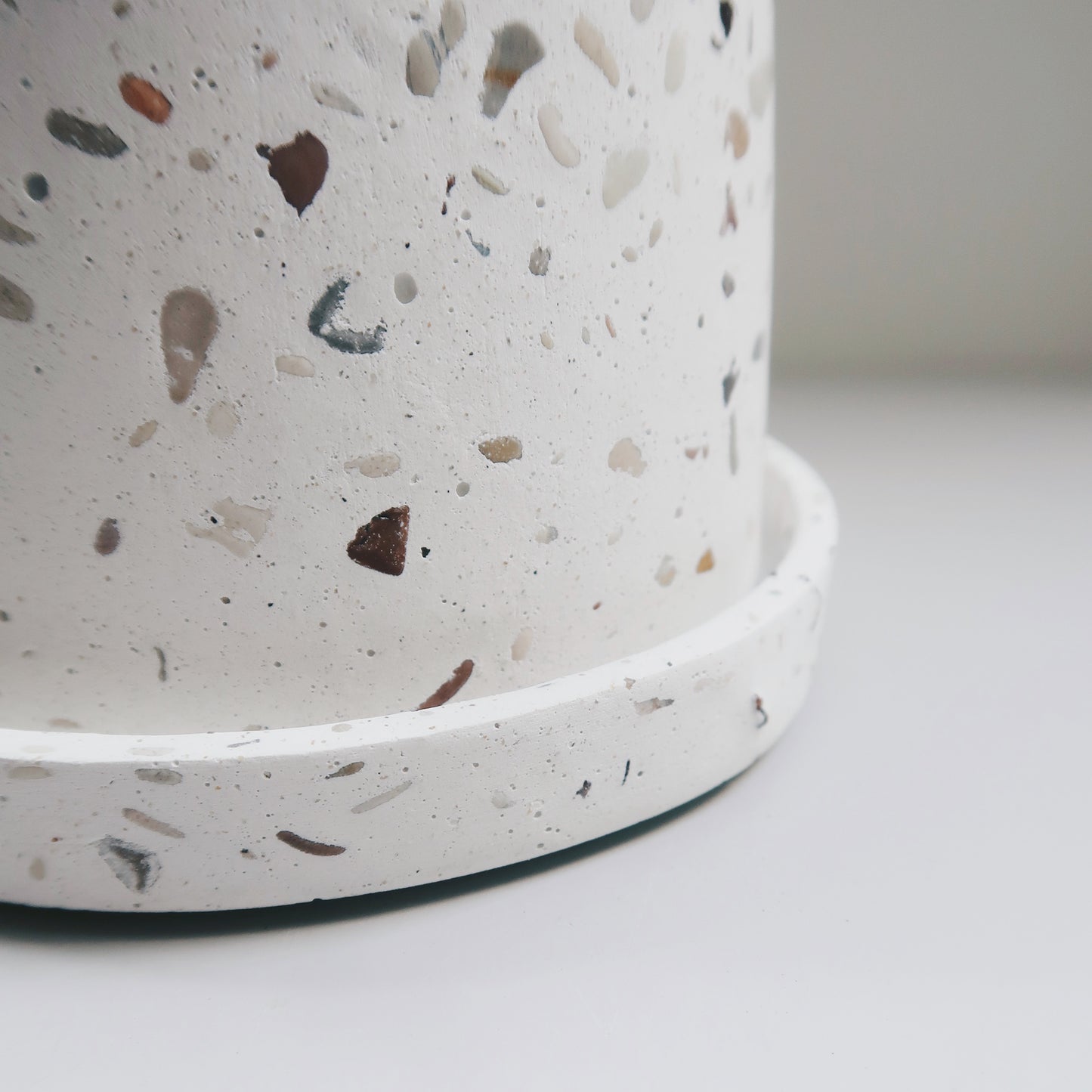 TERRAZZO 磨石子|暮色極簡梯形水泥盆器・花盆・花器