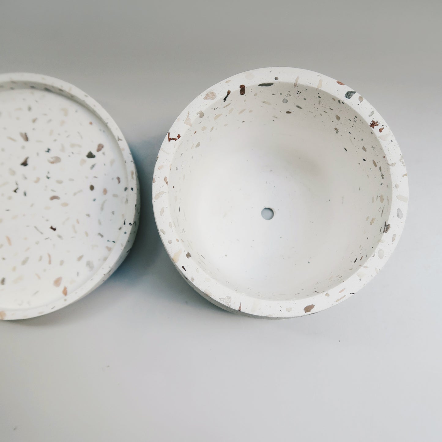 TERRAZZO 磨石子|暮色極簡梯形水泥盆器・花盆・花器