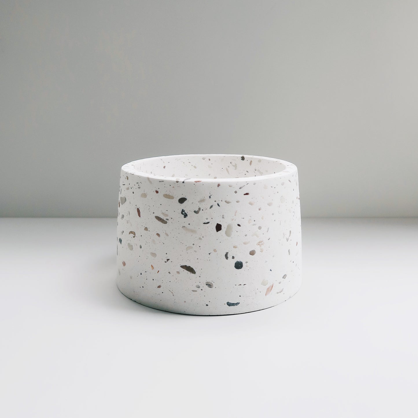 TERRAZZO 磨石子|暮色極簡梯形水泥盆器・花盆・花器