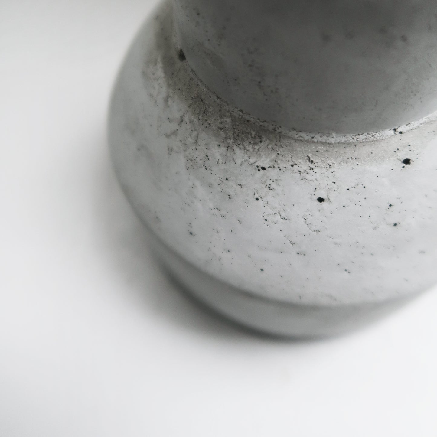 PURE 清水泥|簡約寬口腰身水泥盆器・花盆・花器