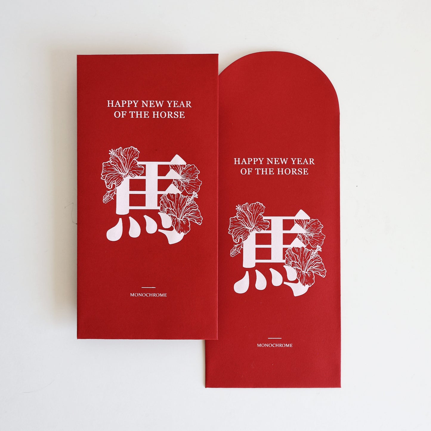 HORSE 馬｜限量手工燙金絹版印刷春聯紅包袋套組